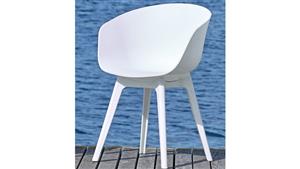 Blossom Outdoor Dining Chair - White