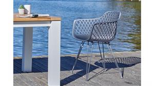 Bluebell Outdoor Dining Chair - Gunmetal