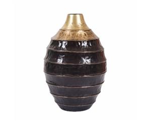 COCOON Large 44cm Tall Vase - Brass