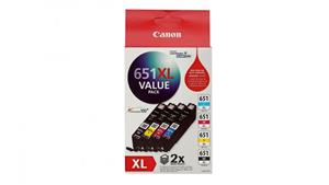 Canon 651XL High Yield Ink Cartridge - Value Pack