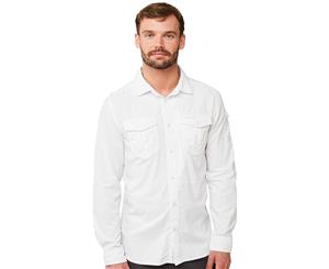 Craghoppers Mens Nosi Life Adventure Long Sleeve Shirt - Optic White