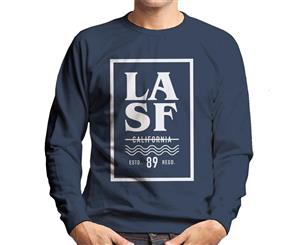 Divide & Conquer LA SF California Men's Sweatshirt - Navy Blue