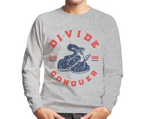 Divide & Conquer Rattlesnake Men's Sweatshirt - Heather Grey