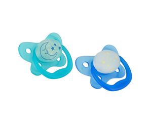 Dr Brown's Orthodontic Glow in the Dark Soother 6-12 months Twin Pack