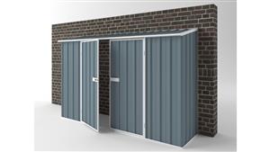 EasyShed D3008 Off The Wall Garden Shed - Blue Horizon