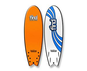 FIND 5ཆ" Tufflex Quadfish Soft Surfboard - Orange