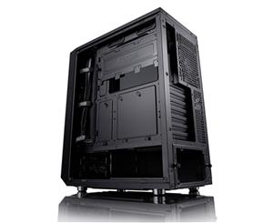FRACTAL DESIGN Meshify C Blackout Closed Window ATX MidTower Gaming Case Low Noisy Light Tint with CPU Cooler Supports Upto 172mm Graphs Card Suppor
