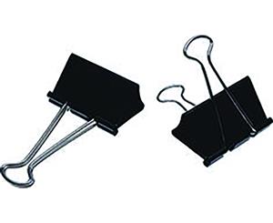 Fold Back/Double Clip - No.2 - 25 mm Capacity - Oxidised Metal - Black - (12/PK) - 12PK/Box - 40819 - Esselte