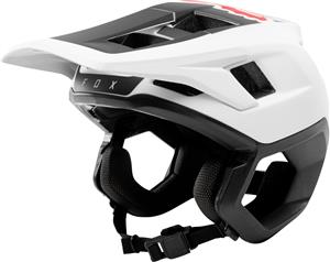 Fox Dropframe Bike Helmet White/Black
