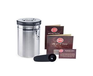 Friis Coffee Vault Storage Canister Available In Stainless Steel
