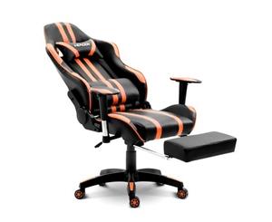 Gaming Office Chair Racing Computer Seat w/Headrest and Backrest - Orange