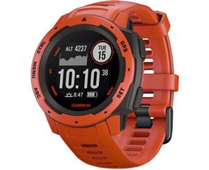 Garmin Instinct HRM GPS Sport Watch Flame Red