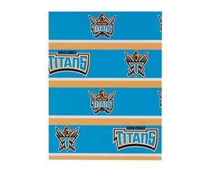 Gold Coast Titans NRL Wrapping Paper Giftwrap *New
