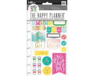 Happy Planner Stickers 5/Sheets -Faith Gratitude - Classic