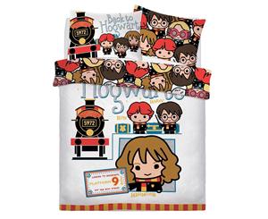 Harry Potter Ticket To School Panel Duvet Cover Set (Multicoloured) - SI111