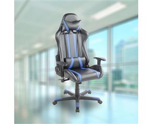 Home Computer Game Office Racing Chair Deluxe Leather Gas Lift Swivel Tilt Seat 8948 [colour black/blue]