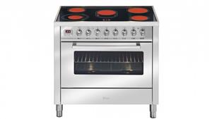 ILVE 900mm Ceramic Electric Freestanding Cooker - Stainless Steel