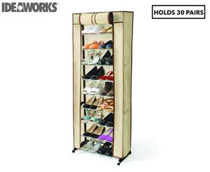 IdeaWorks 30-Pair Shoe Rack