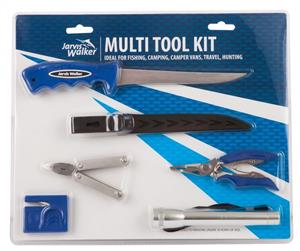 Jarvis Walker Fishermans Multi Tool and Torch Kit - 5 Pce Gift Pack