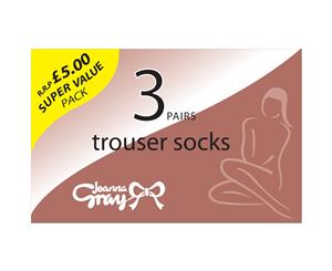 Joanna Gray Womens/Ladies 70 Denier Trouser Sock (3 Pairs) (Mink) - LW121