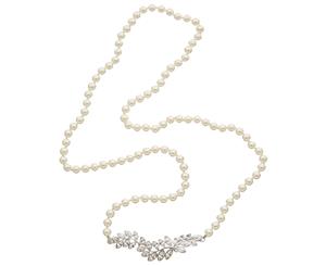 Kenneth Jay Lane Rhodium Plated 36In Necklace