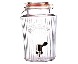 Kilner 8L Vintage Drinks Dispenser Clip Top Glass Jar for Water Party Event