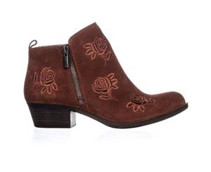Lucky Brand Womens Basel5 Leather Closed Toe Ankle Fashion Boots