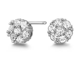 Mestige Whitney Earrings w/ Swarovski Crystals - Silver