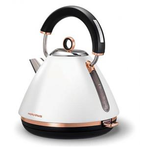 Morphy Richards - 102108 - White Accents Rose Gold Traditional Pyramid Kettle
