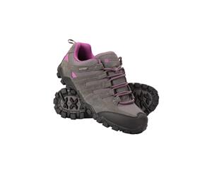 Mountain Warehouse Womens Shoes with Suede and Mesh Upper and IsoDry Membrane - Grey