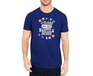 Nautica Men's Competition Series Tee / T-Shirt / Tshirt - Blue