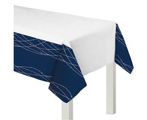 Navy Bride Plastic Tablecover Plastic Rectangle