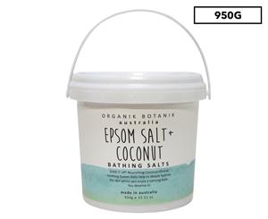 Organik Botanik Epsom Salt + Coconut Bathing Salts 950g