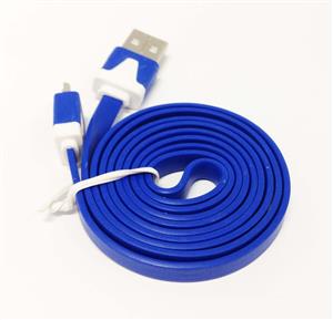 Partlist UCABPLUM01AB16 1 Meter Flat Blue USB to Micro USB (MK5P) Smartphone data/charge Cable