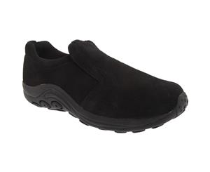 Pdq Womens/Ladies Real Suede Ryno Slip-On Casual Trainers (Black) - DF139