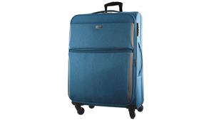 Pierre Cardin 71cm 4 Wheel Softshell Suitcase - Blue