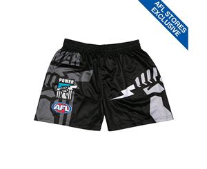 Port Adelaide Youth Logo Footy Shorts