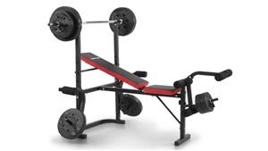 PowerTrain Home Gym Bench Press with 45KG Weights