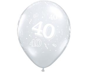 Qualatex 11 Inch Clear 40 Around Latex Balloon (Pack Of 50) (Clear) - SG13667