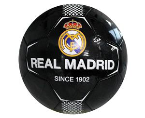 Real Madrid Fc Official Black Panel Size 5 Football (Black) - SG17273