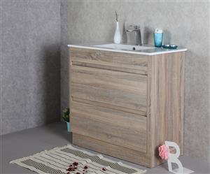 Rio 900mm free standing vanity with ceramic top