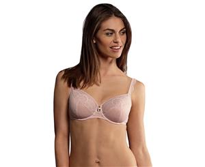 Rosa Faia 5634-596 Selma Rosewood Pink Embroidered Underwired Full Cup Bra