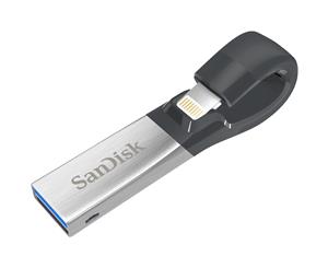 Sandisk iXpand 128GB 3.0 (3.1 Gen 1) USB Type-A connector Black Silver USB flash drive