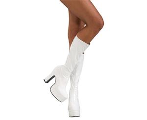 Sexy White Adult Platform Boots