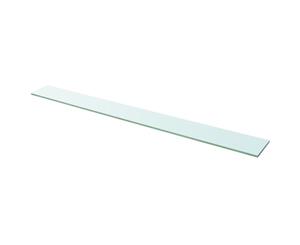 Shelf Panel Glass Clear 110x12cm Wall Display Bracket Ledge Plate Sheet