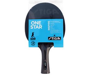 Stiga Inspire 1 Star Table Tennis Bat Ping Pong Racket Paddle Rubber Blk/Red