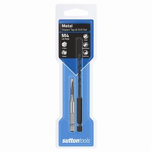 Sutton Tools 3.3mm M4 1/4 Hex Impact Tap And Drill Set