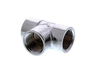 Tee Chrome Plated Brass Fitting 1/2 Inch Plumbing Water Irrigation