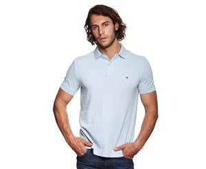 Tommy Hilfiger Men's Classic Fit Polo Tee / T-Shirt / Tshirt - Light Blue