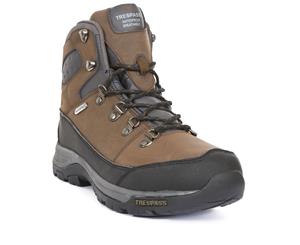 Trespass Mens Thorburn Leather Waterproof Hiking Boots (Dark Brown) - TP3565